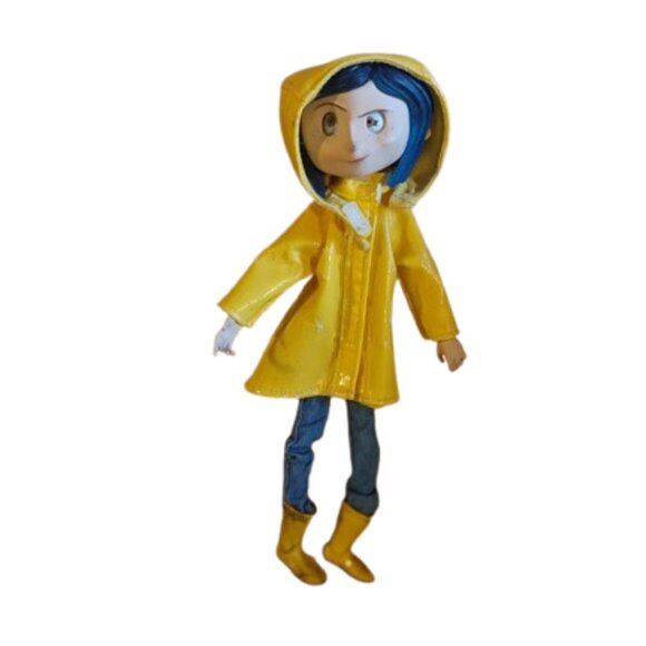 COLLECTIBLE Small Yellow Raincoat Coraline Doll - Picture 1 of 3